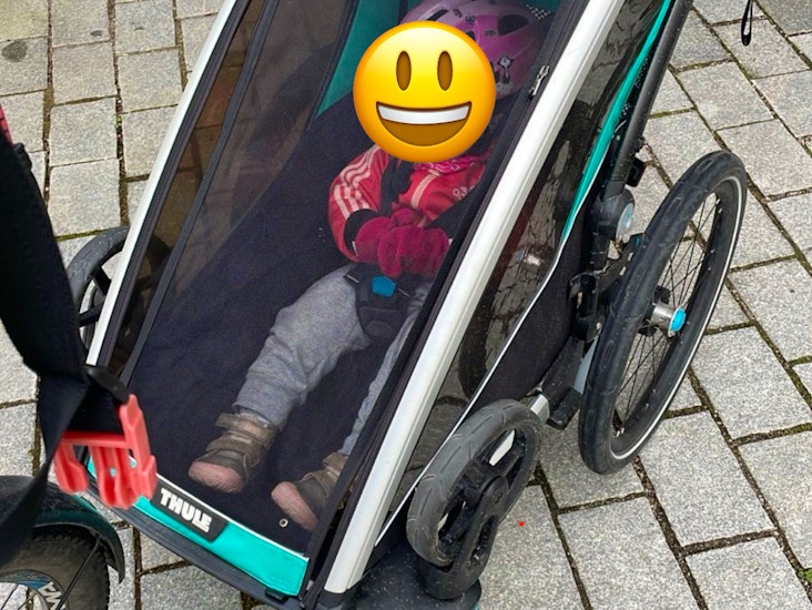 Thule chariot lite 1 polkupyörän perävaunu/ pyöräkärry - cykelvagn - bicycle trailer