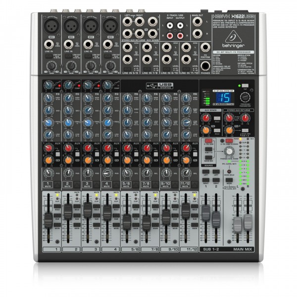 Behringer x1622 16 channel mixer with onboard effects