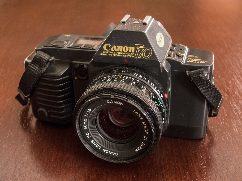 Canon t70 analogt speilreflekskamera