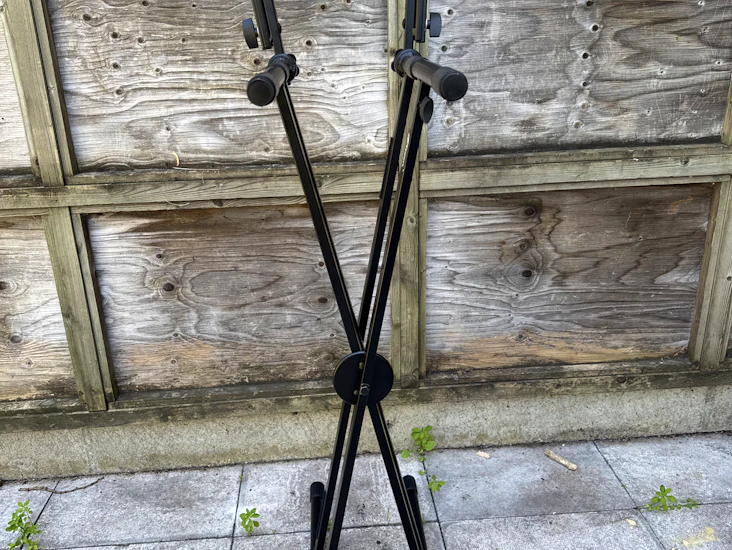 Tiger double braced, quick release double tier keyboard stand