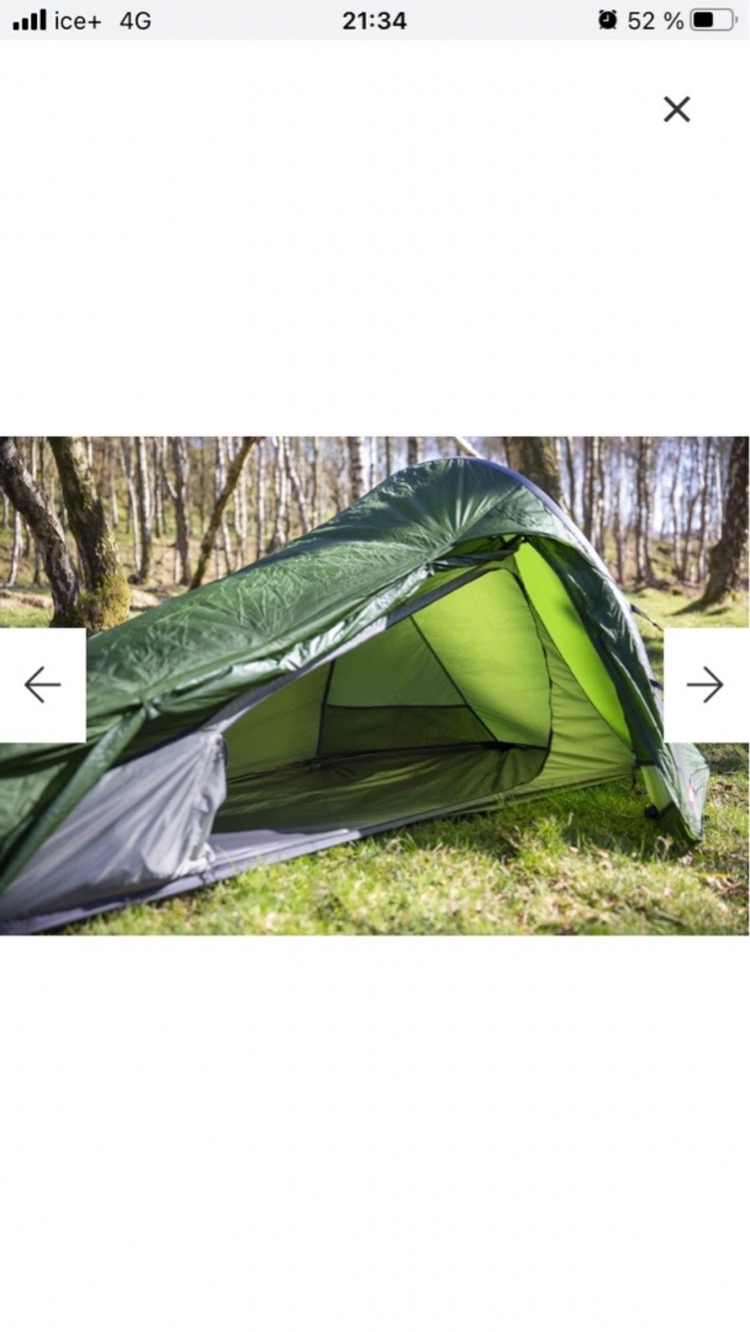 Alpkit aeronaut. veldig pakkbart. 