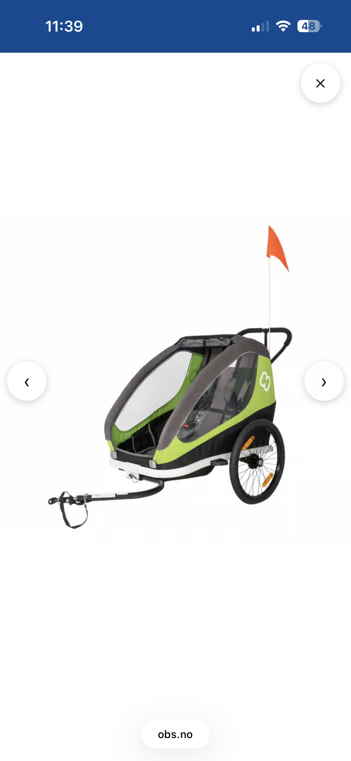 Hamax traveller 2 seter med 1 babysete