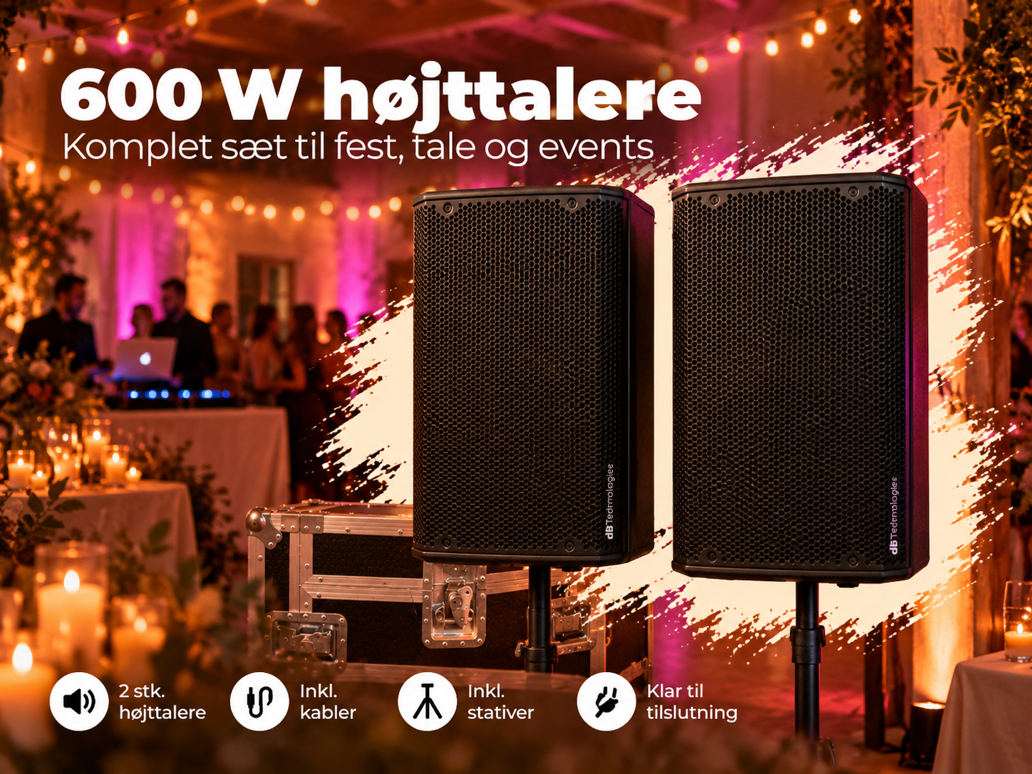 Kraftige højttalere til alle events