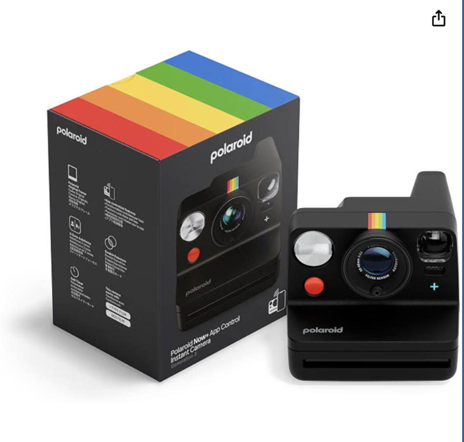 Polaroid now gen 3 instant camera in black.