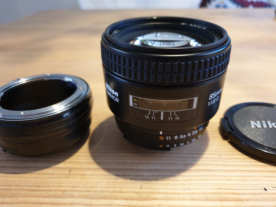 Nikkor 85mm f1.8d til leie / fuji xf adapter