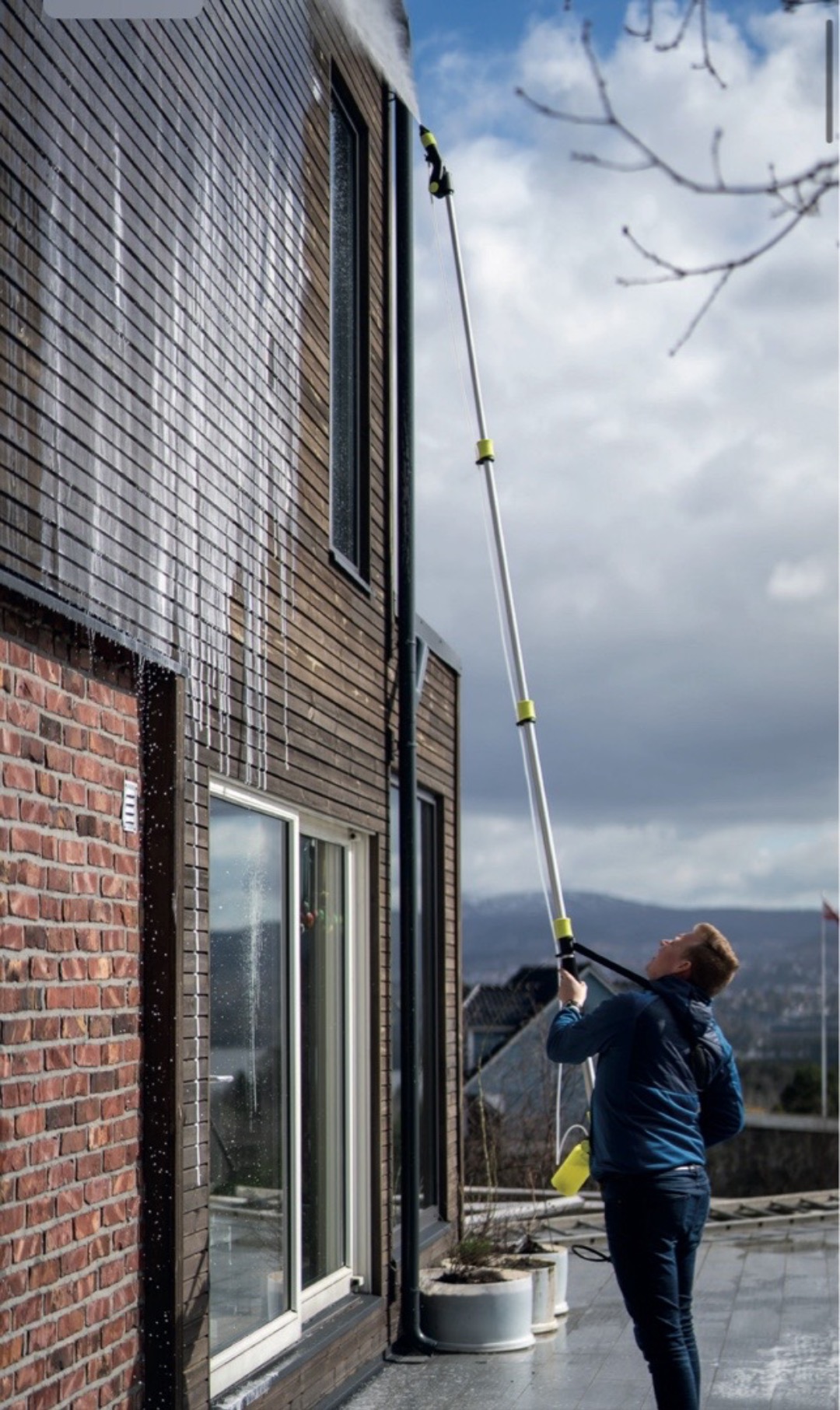 Ava teleskoplanse for husvask og takvask