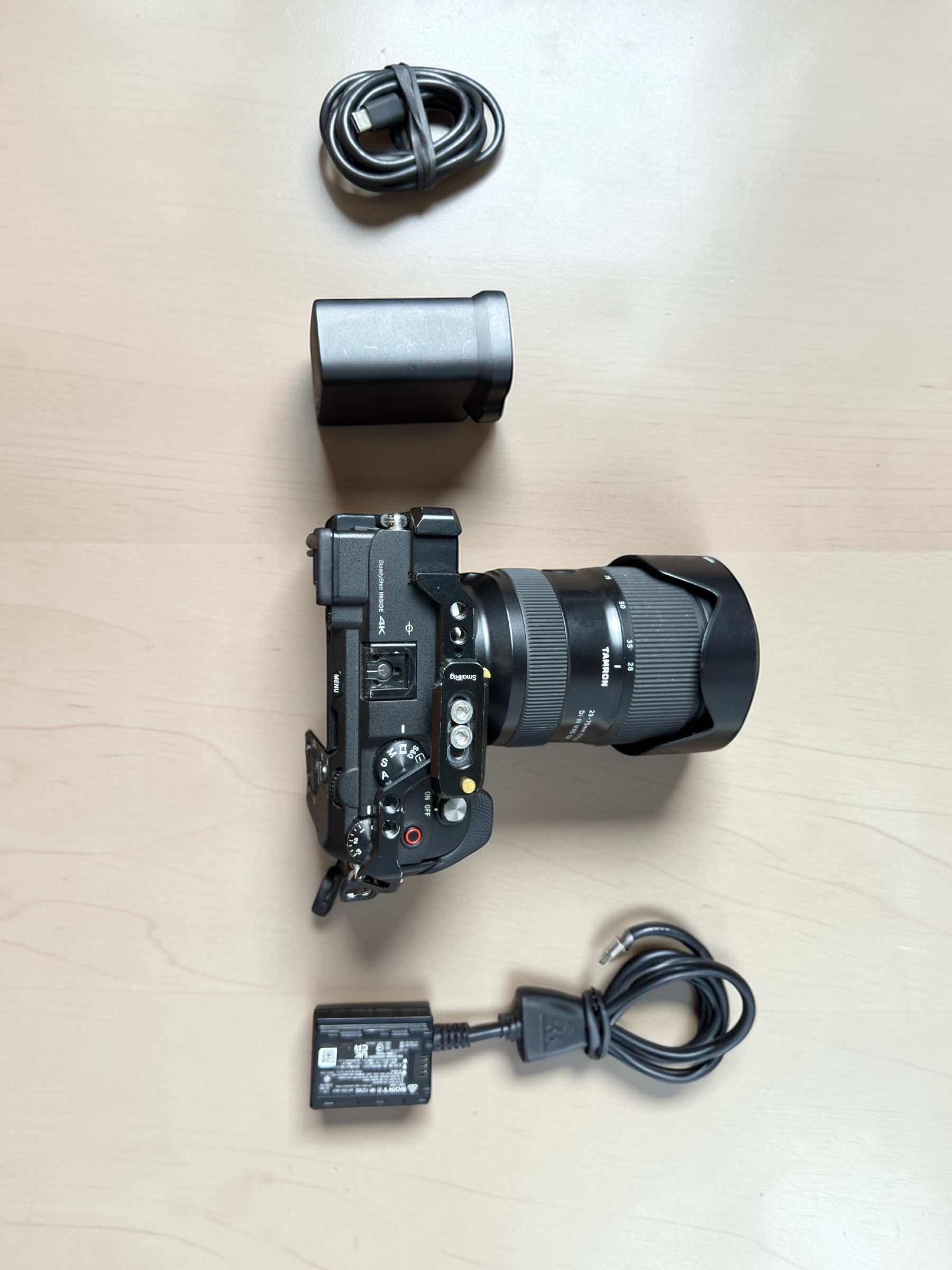 Sony a7c full-frame mirrorless camera + tamron 28-75mm f/2.8 lens