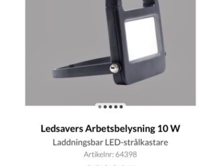 Portabel arbetslampa