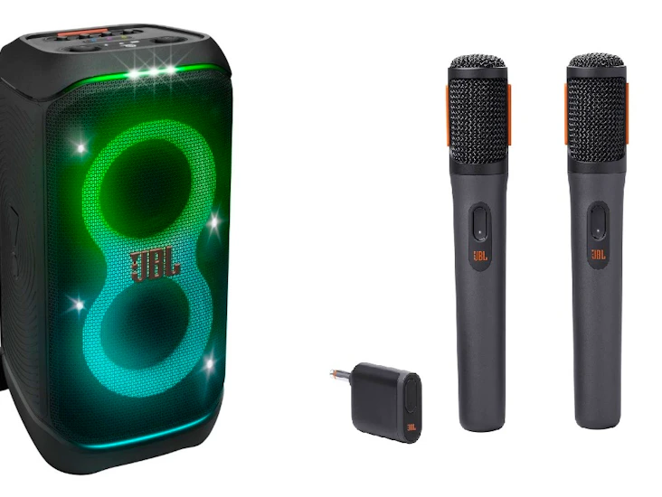 Til leie: jbl partybox 320, 2 mikrofoner + ekstra batteri