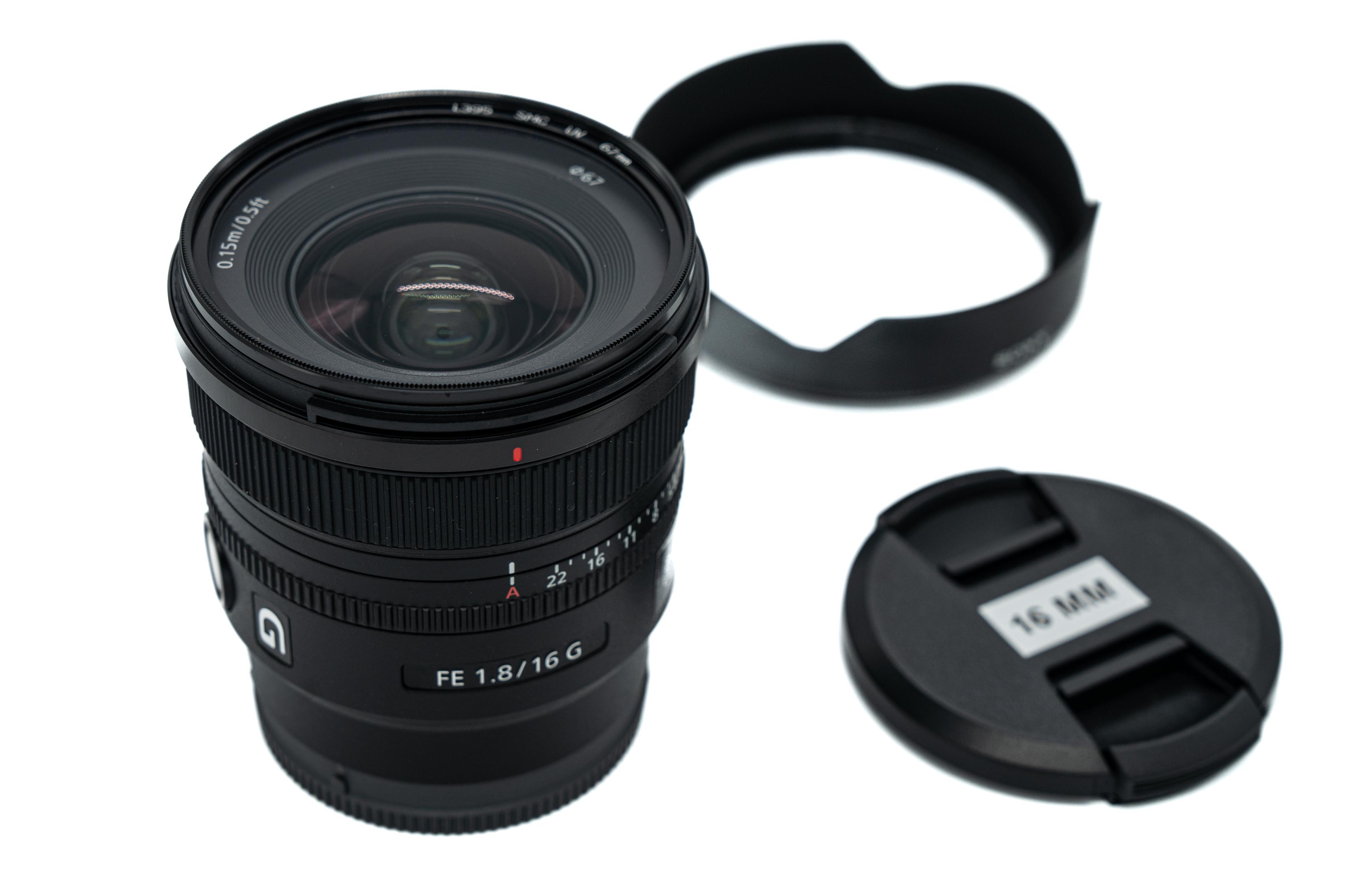 Sony 16mm f/1,8 g fe  (e-mount)