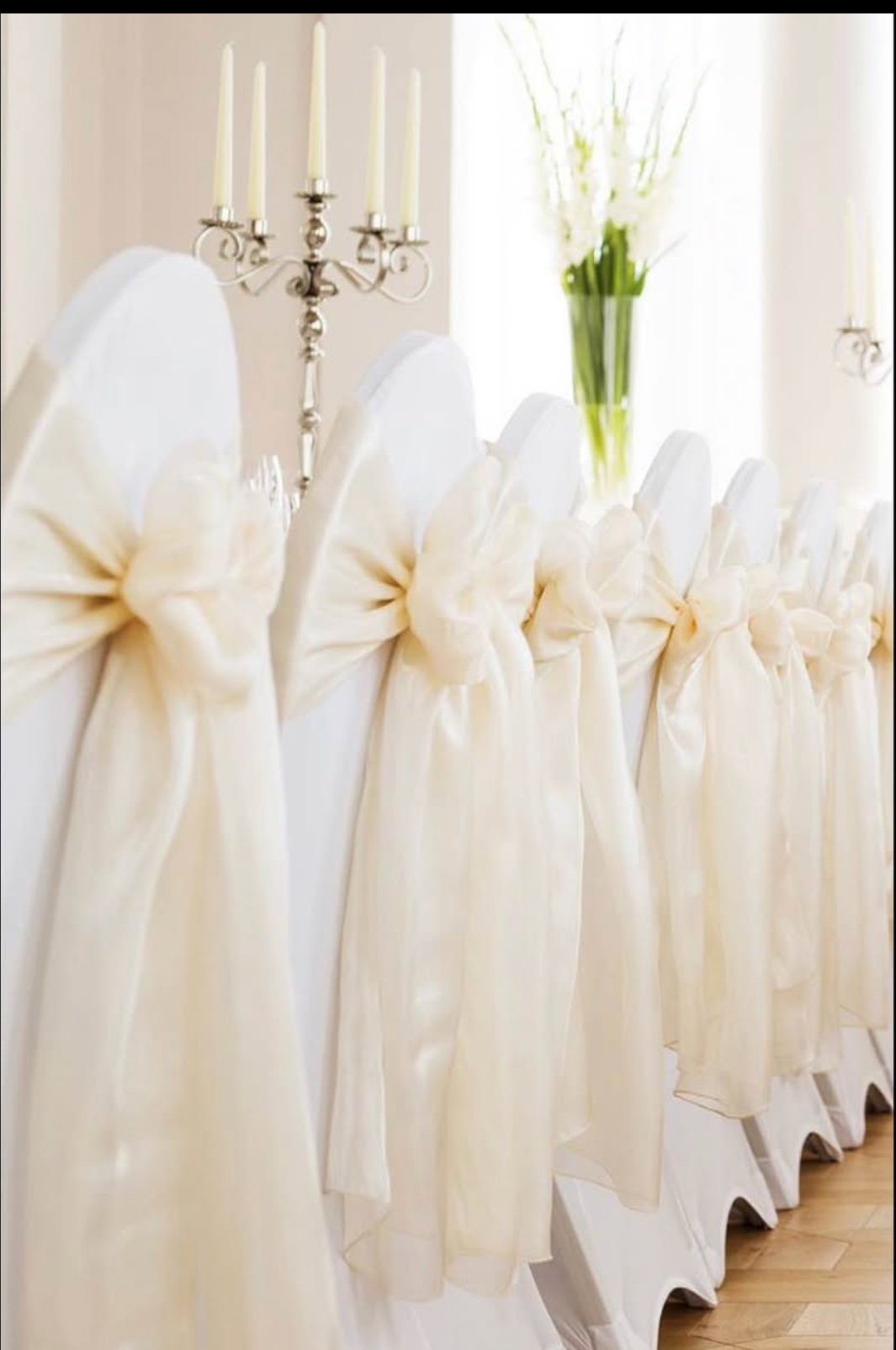 Cheapest chair covers 75p package deal with sashes also