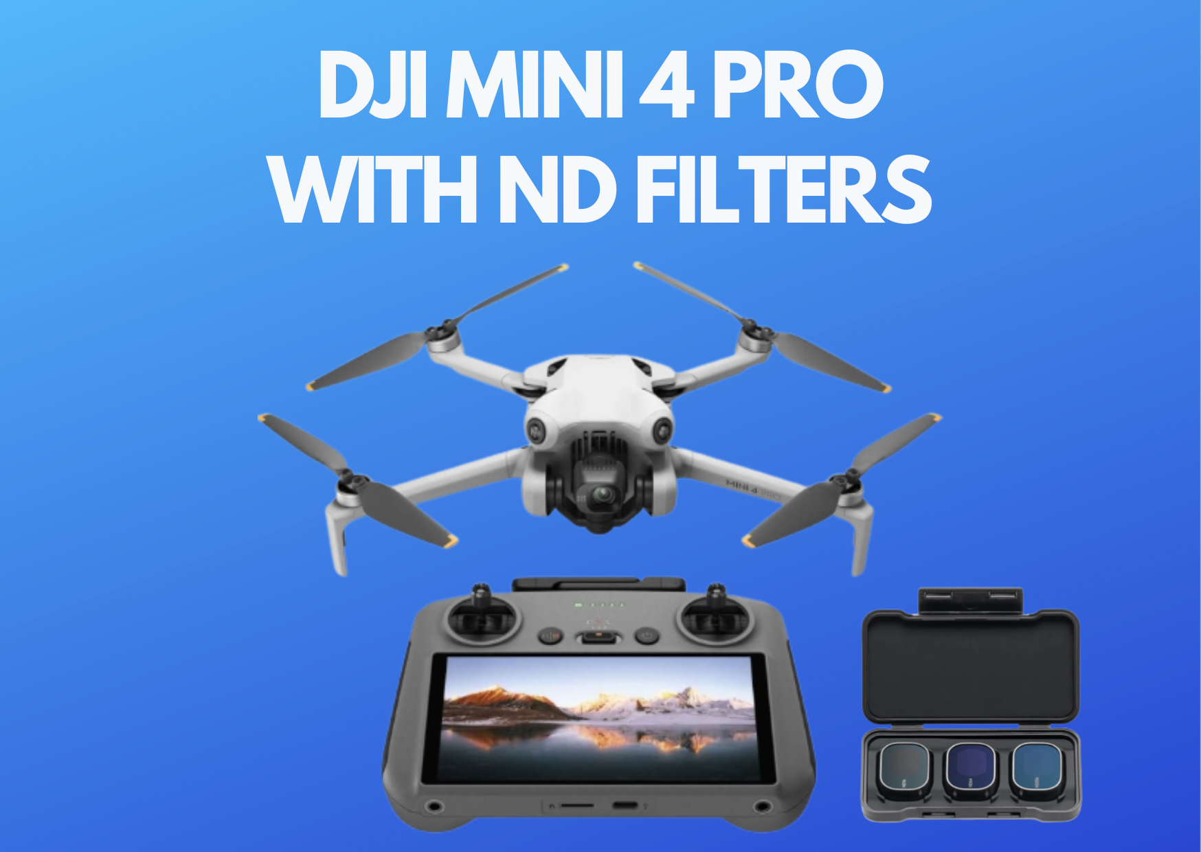 Dji mini 4 pro fly more combo (dji rc 2) + nd filters nd16/64/256