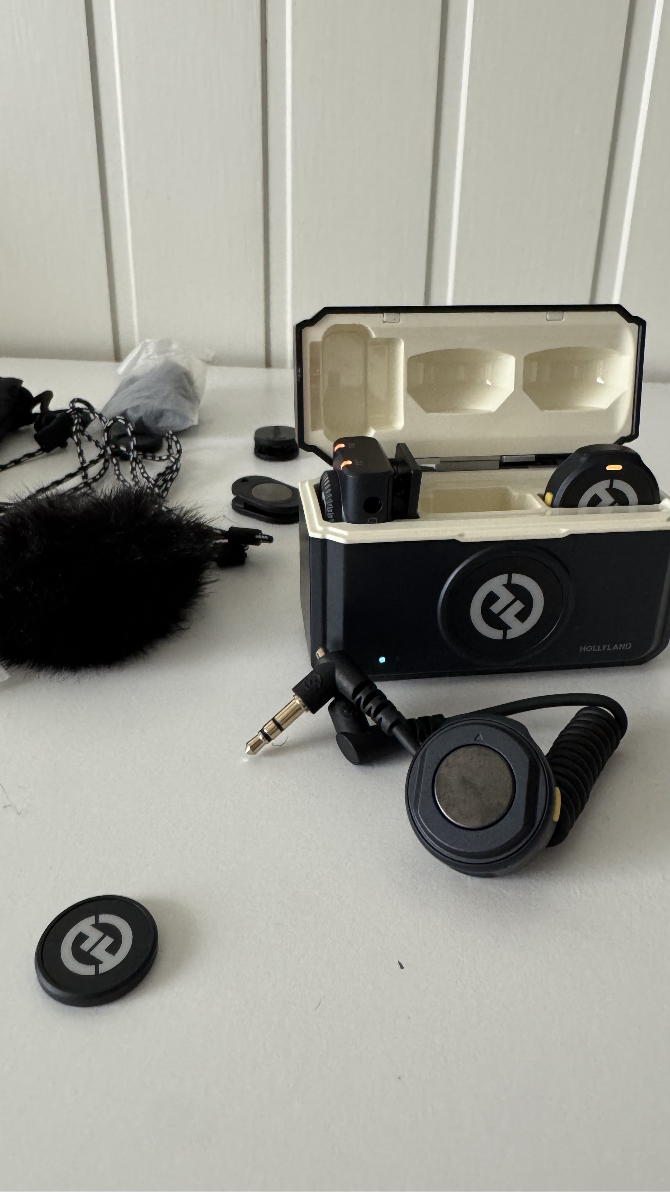 Hollyland trådløst mikrofonsett (2 sendere + mottaker)