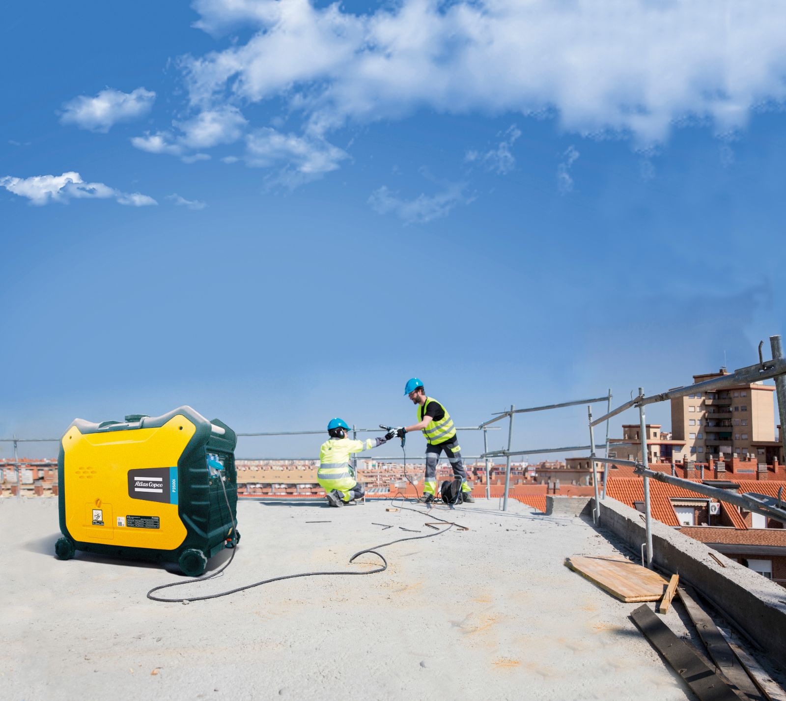 Stort elverk 3,3 kw - atlas copco p3500i – 3 000 w inverterelverk