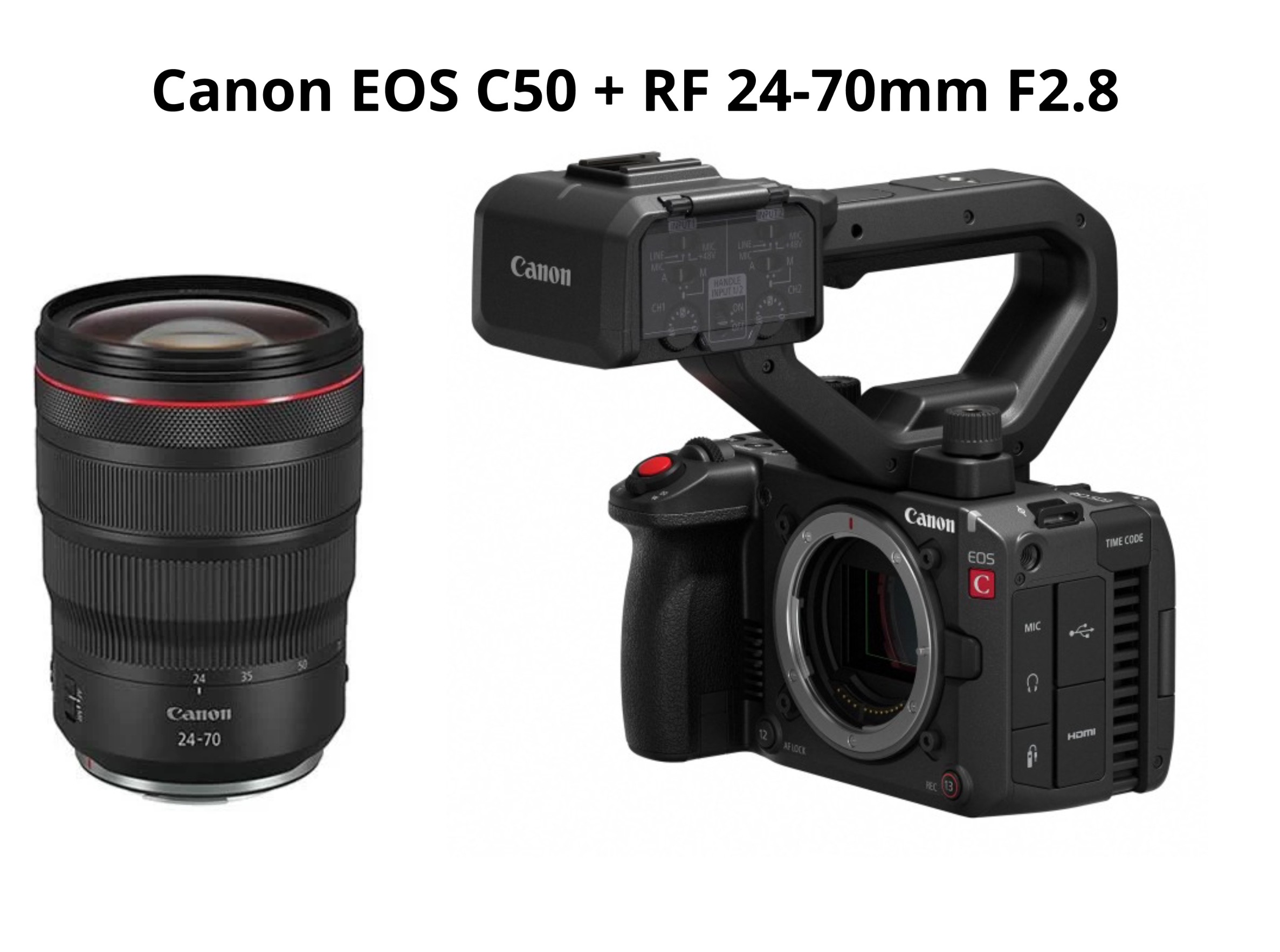 Canon c50 + rf 24-70mm f2.8 