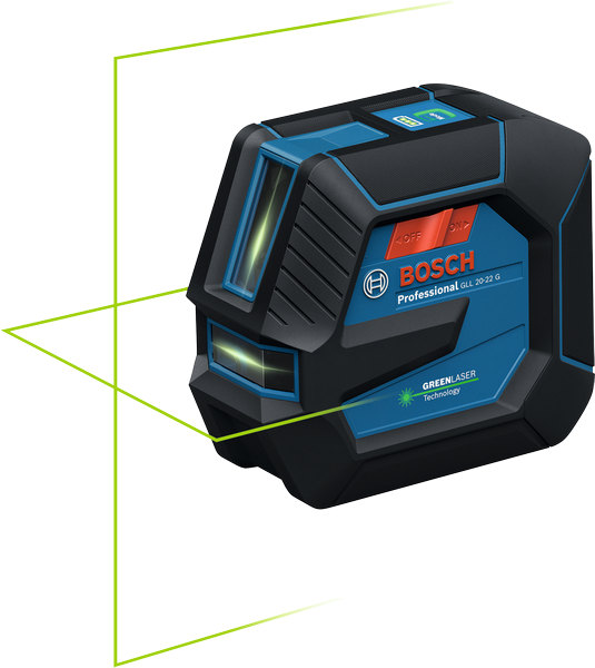 Bosch gll 20-22 g – grön krysslaser