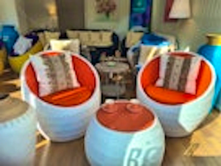 Hvit lekker minilounge