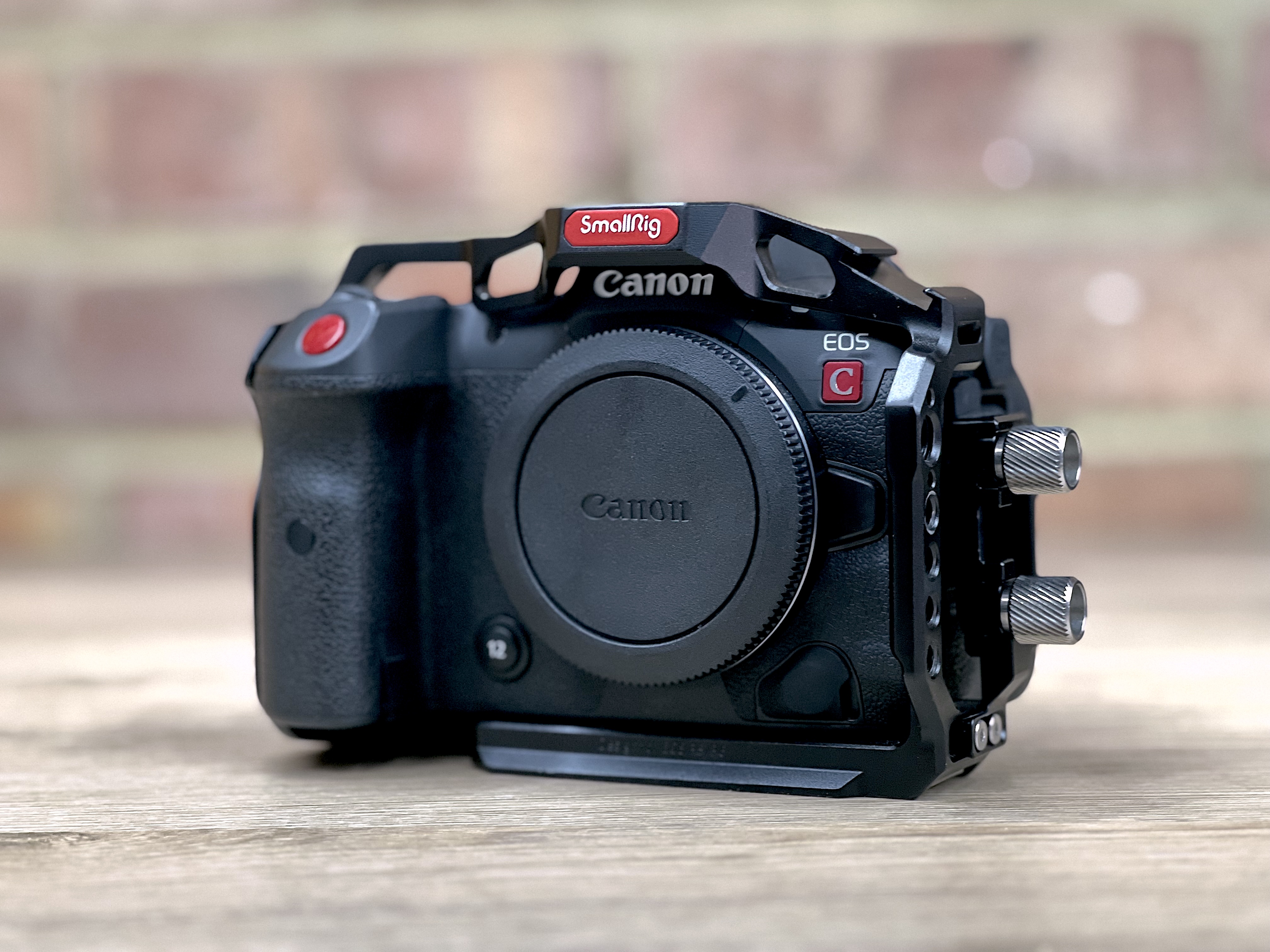 Canon r5c with smallrig cage