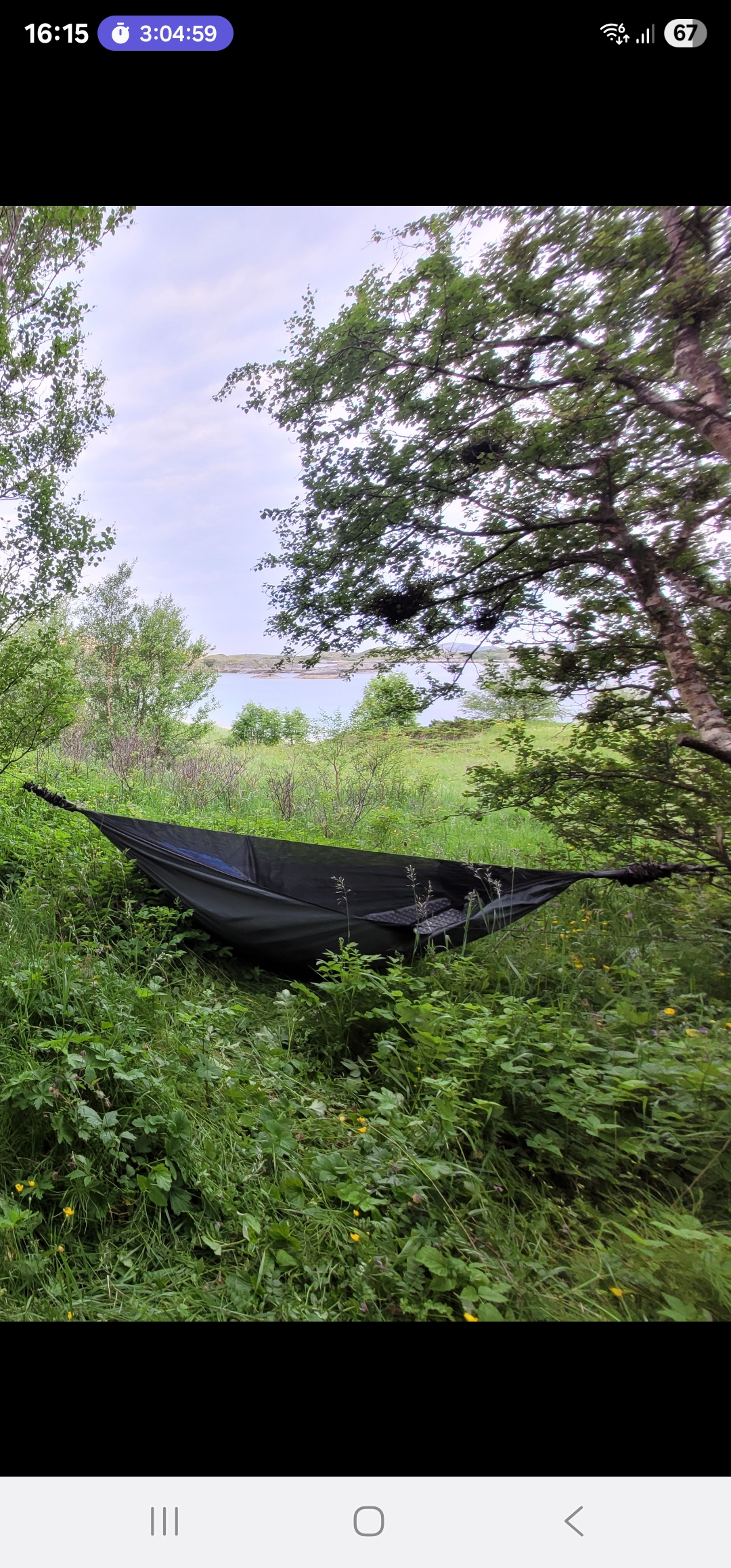 Komplett hengekøye med myggnetting og tarp