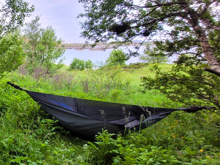 Komplett hengekøye med myggnetting og tarp