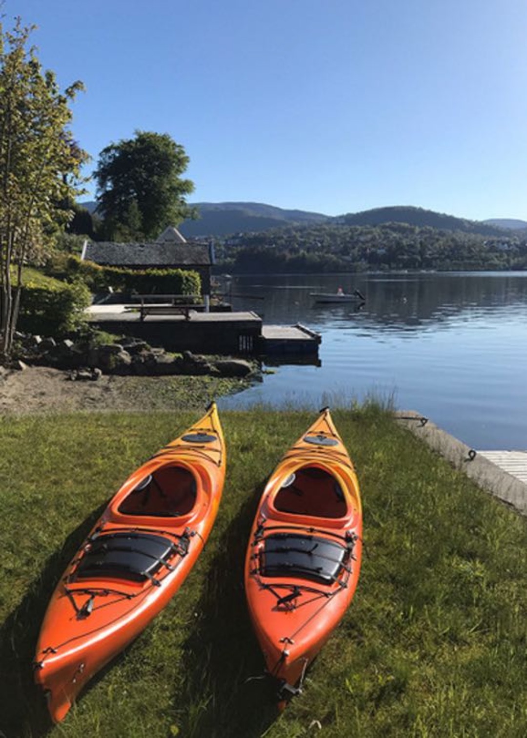 Kajakk rett ved nordåsvannet, bergen