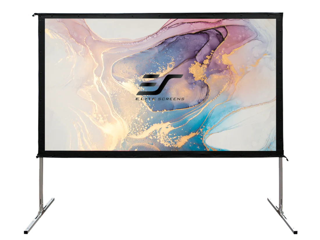 135" inch portable porjector screen indoor/outdoor elitescreens yard master 2
