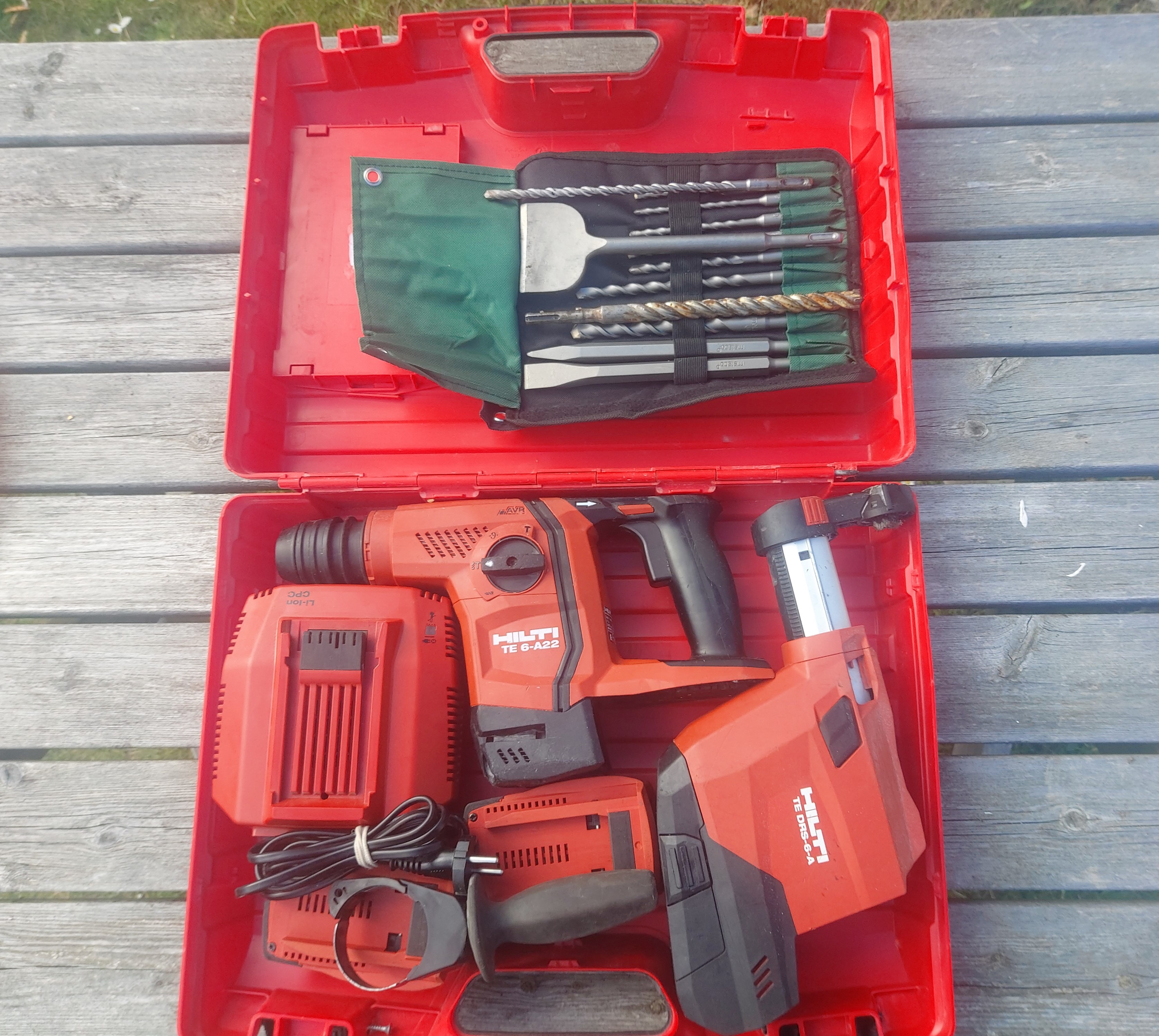 Hilti te 6-a22 borrhammare med dammutsug