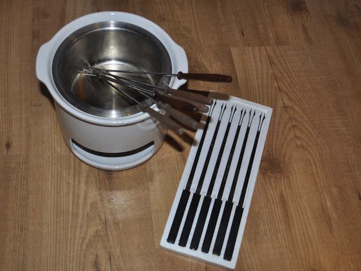 Fondue-gryta med spett