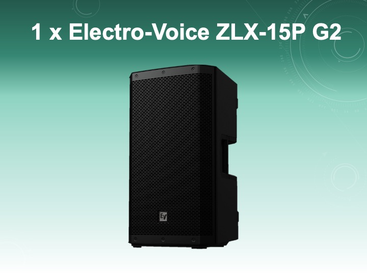 Electro-voice zlx-15p g2 active pa speakers (single unit)