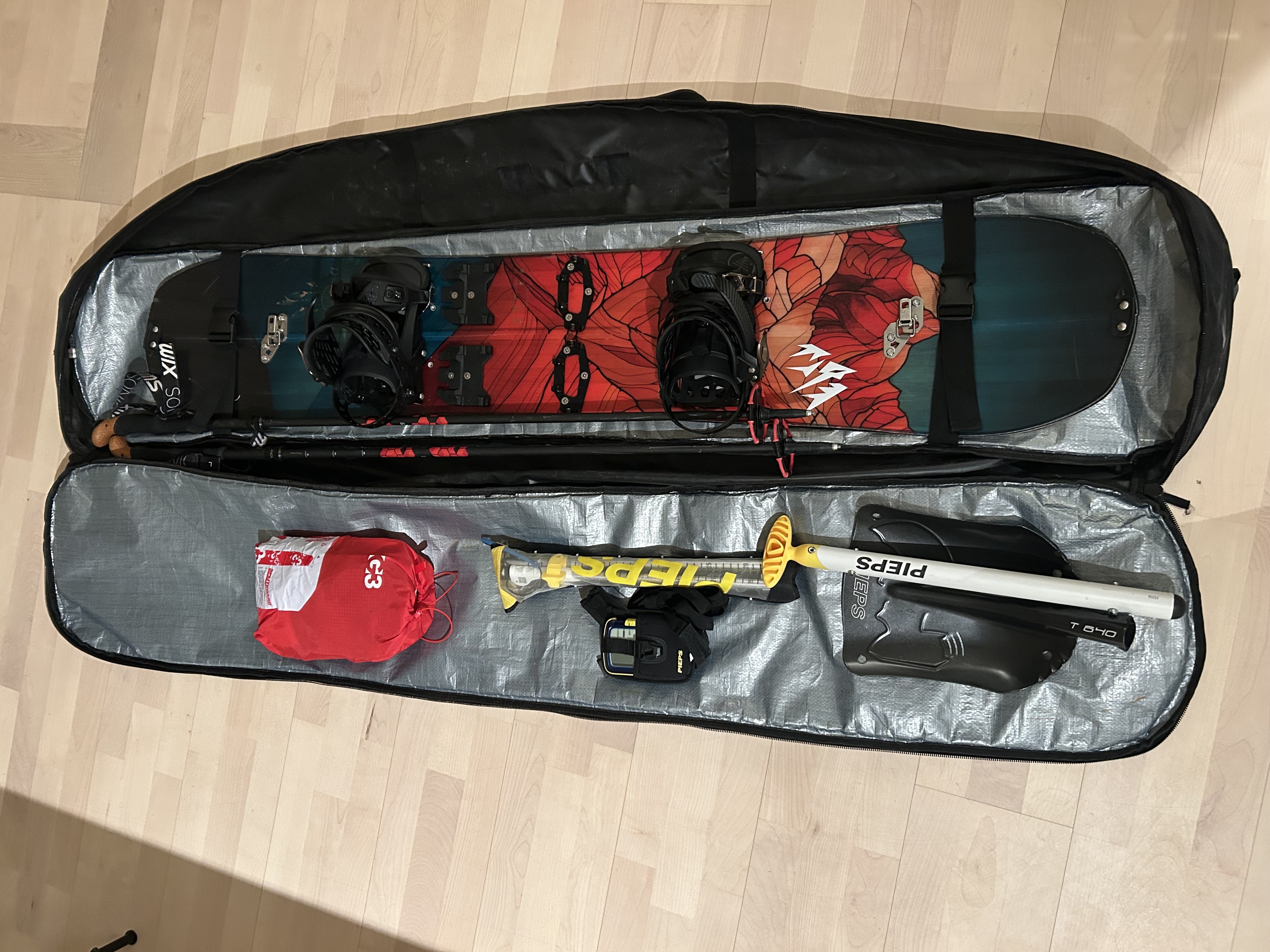 Splitboardpakke: jones 148 med feller, staver, skredutstyr