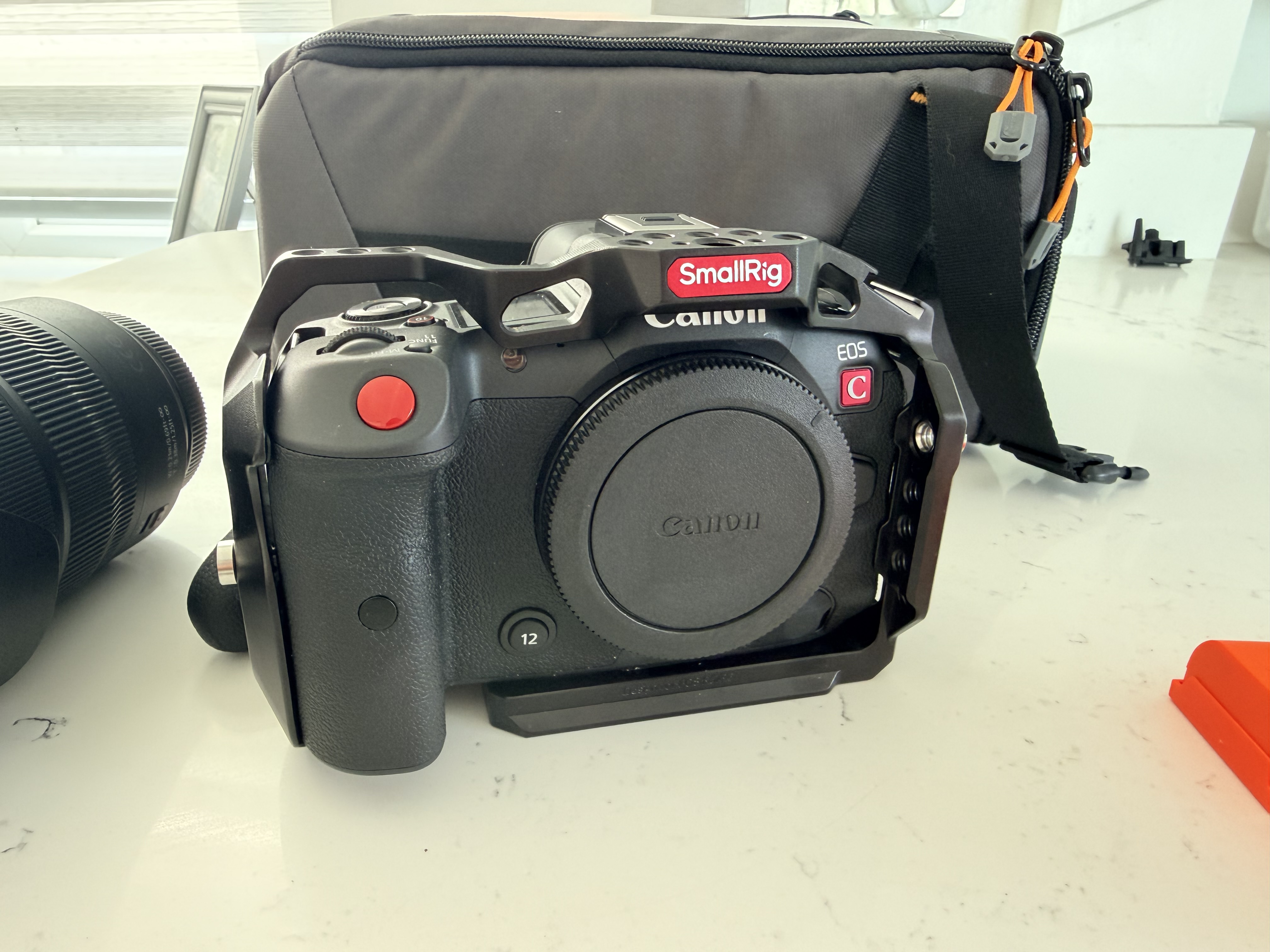 Canon r5c with 24-70mm 2.8 and power accessories