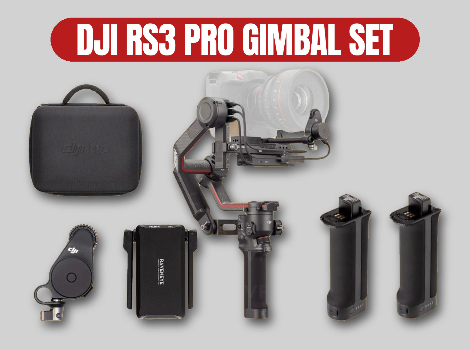 Dji rs 3 pro gimbal | stabiliser / camera stabilizer / pro set