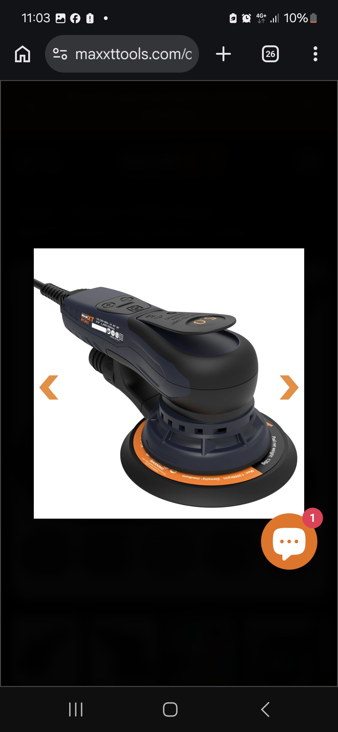 Maxxt eksentersliper 150mm 