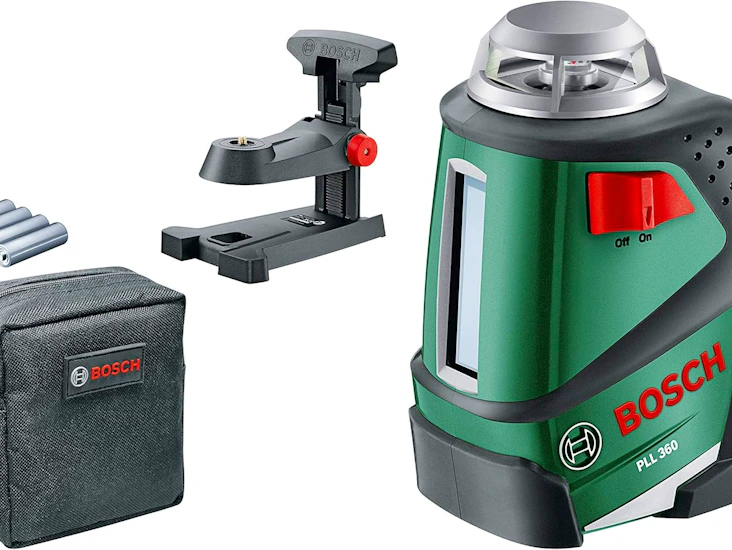 Bosch pll 360 grader laser med automatisk nivellering til utleie.