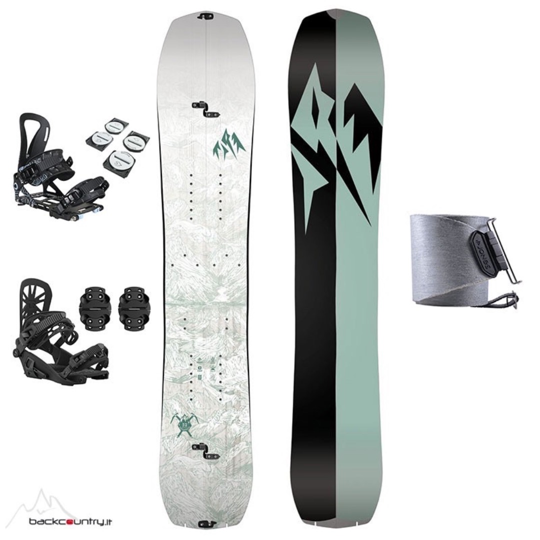 Komplett splitboard kitt 165 + stavar + hudar