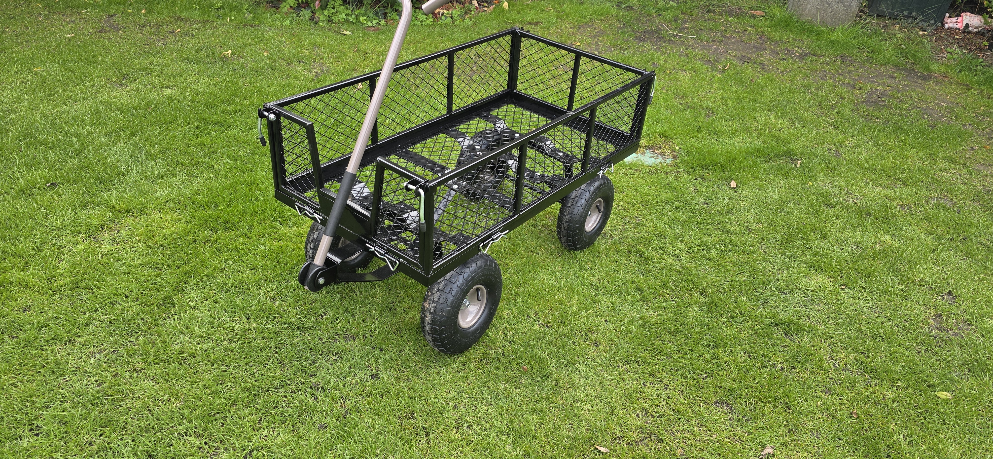 Utility steel garden cart trolley