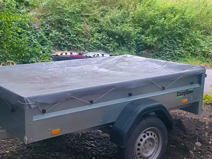 500kg trailer med pressening