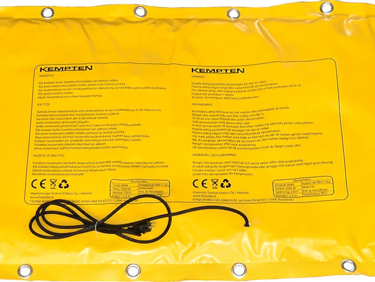 Tjältiningsmatta / värmematta