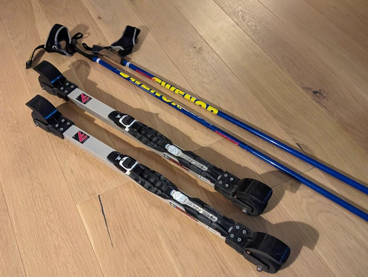 Rullskidor med stavar