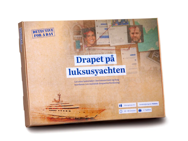 🔍 "detective for a day - drapet på luksusyachten!" perfekt til hytteturen!