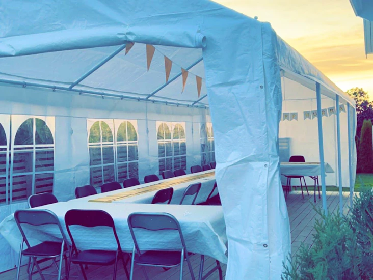 3x8m partytelt til leie