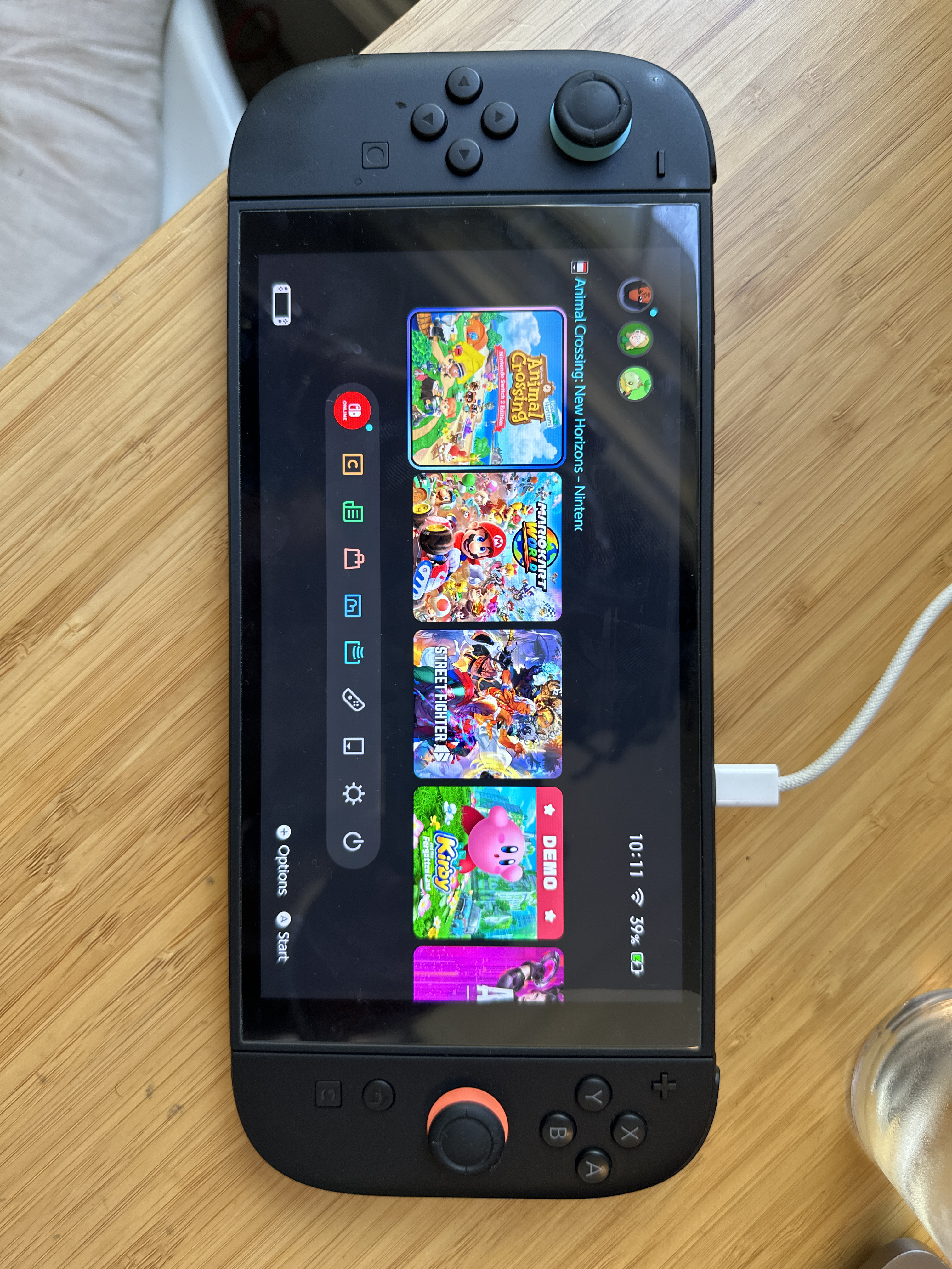 Nintendo switch 2 + mario kart world + animal crossing + street fighter