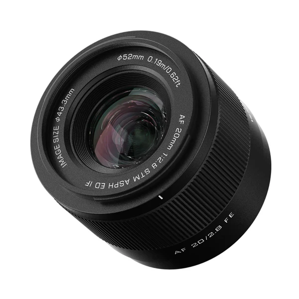 Viltrox af 20mm f2.8 fe full frame prime lens for sony e-mount