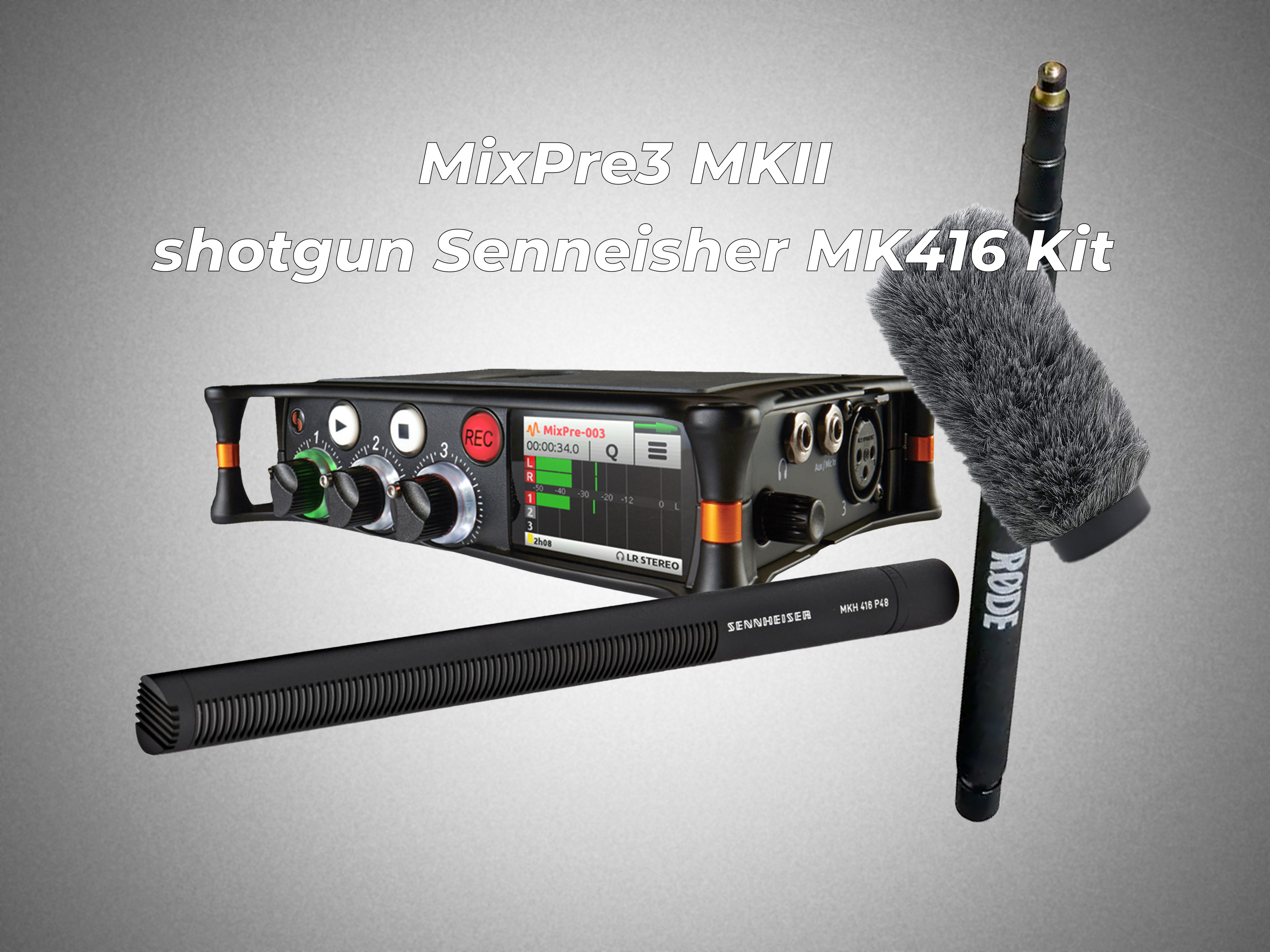 Mixpre 3 mk2 & sennheiser mkh 416 p48 kit