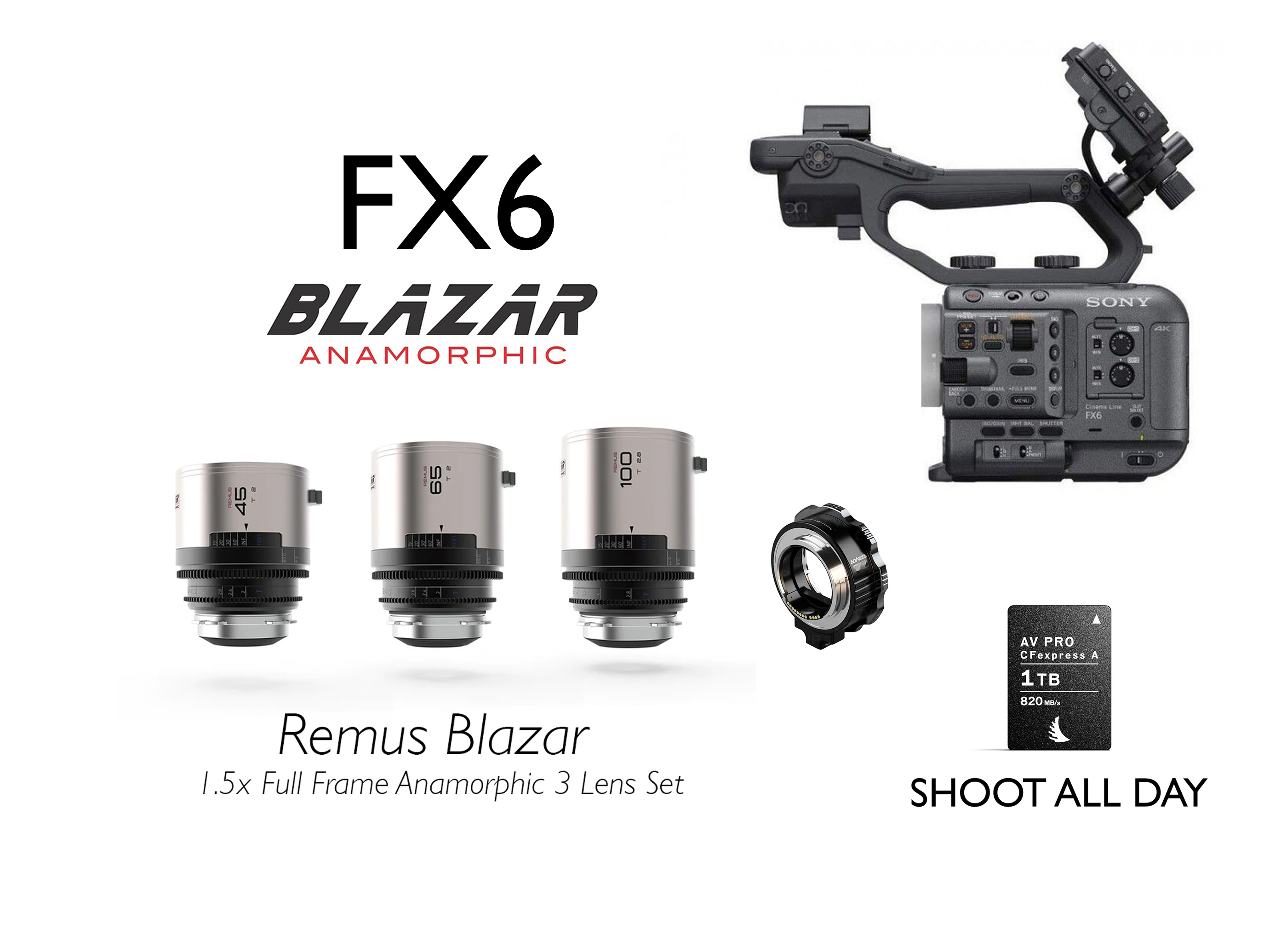 Rent BLAZAR REMUS ANAMORPHIC T2 1.5X PL/EF/E/RF 33, 45, 50, 65