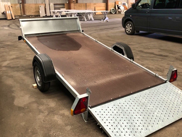 Släpvagn för mc, gräsklippare, 4-hjuling m.m.