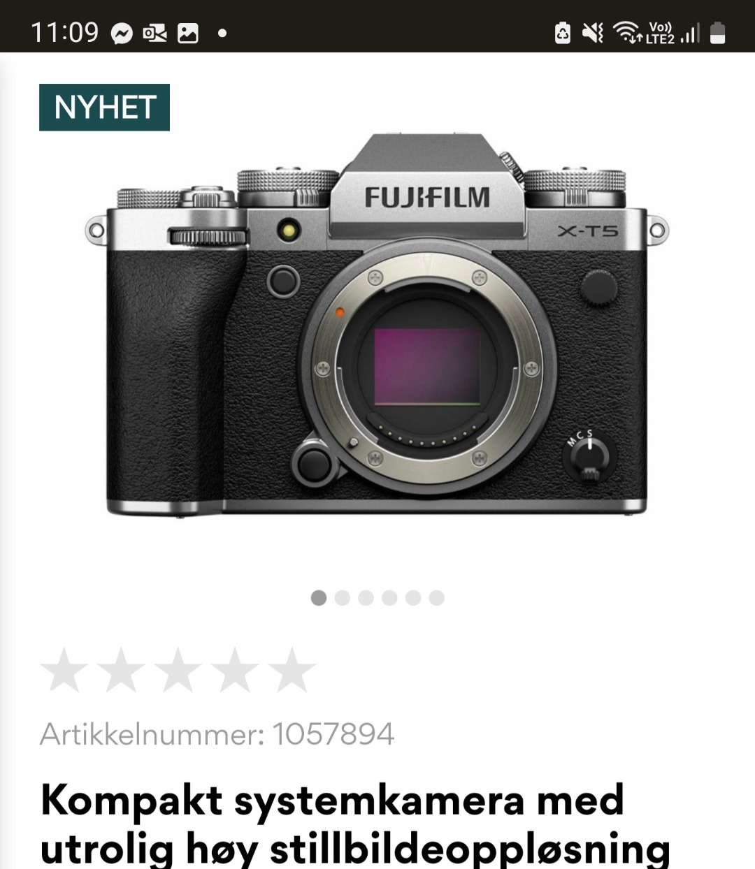 Fuji xt5 og evt linser