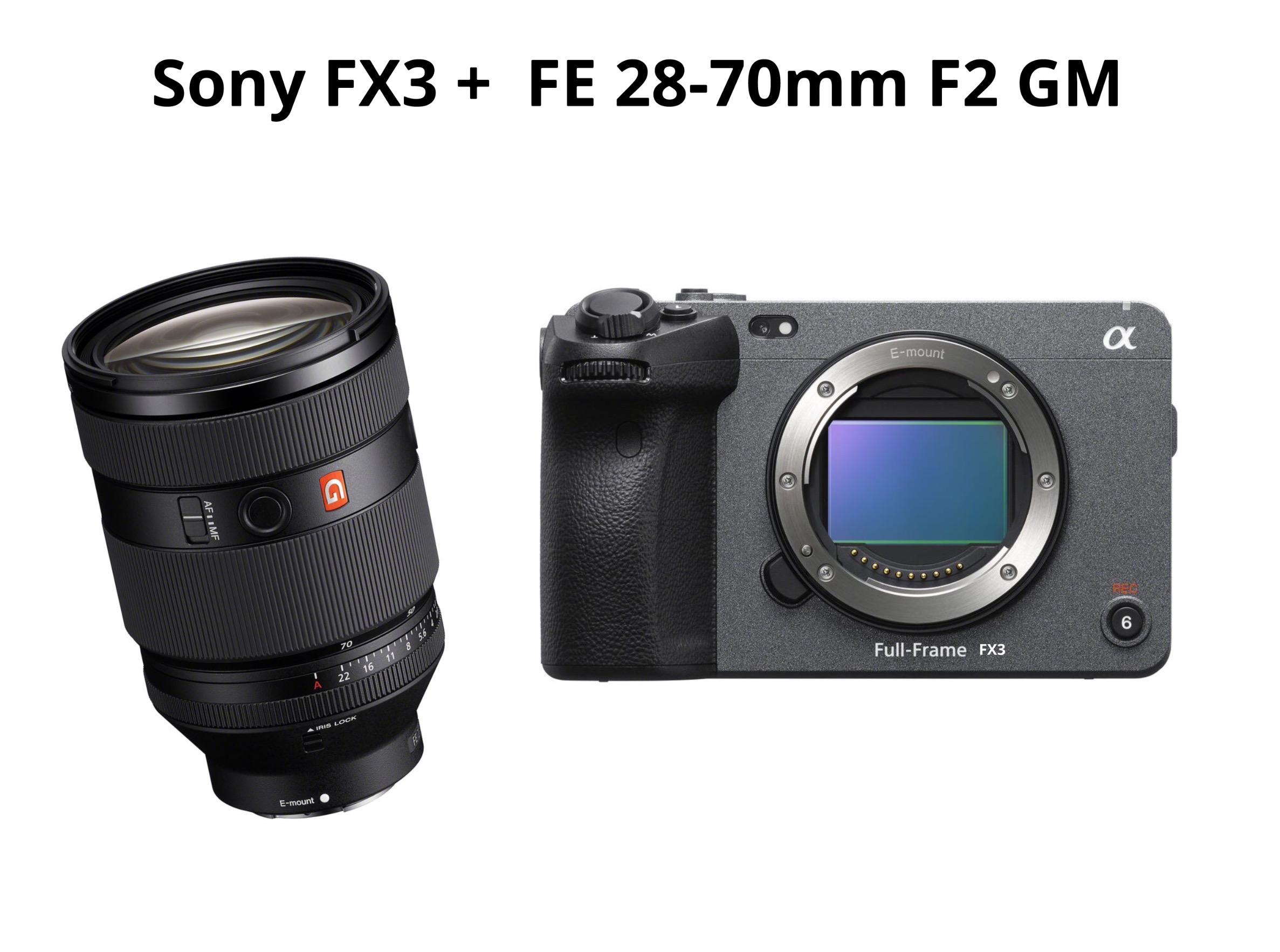Sony fx3 + fe 28–70mm f2 
