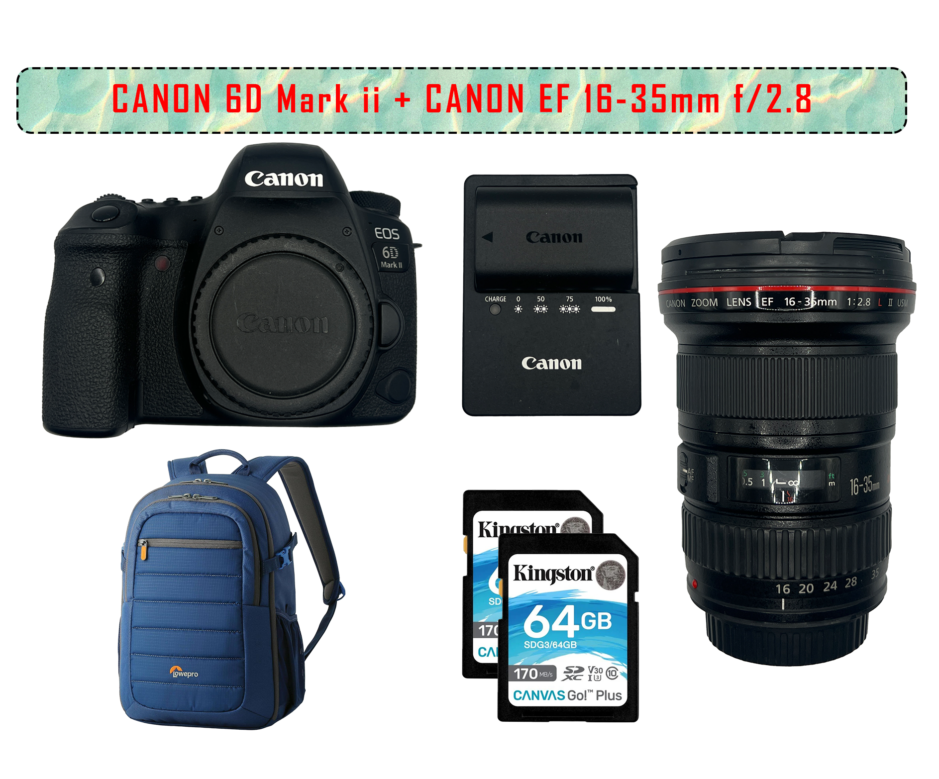 Canon eos 6d mark ii + ef 16-35mm f/2.8 