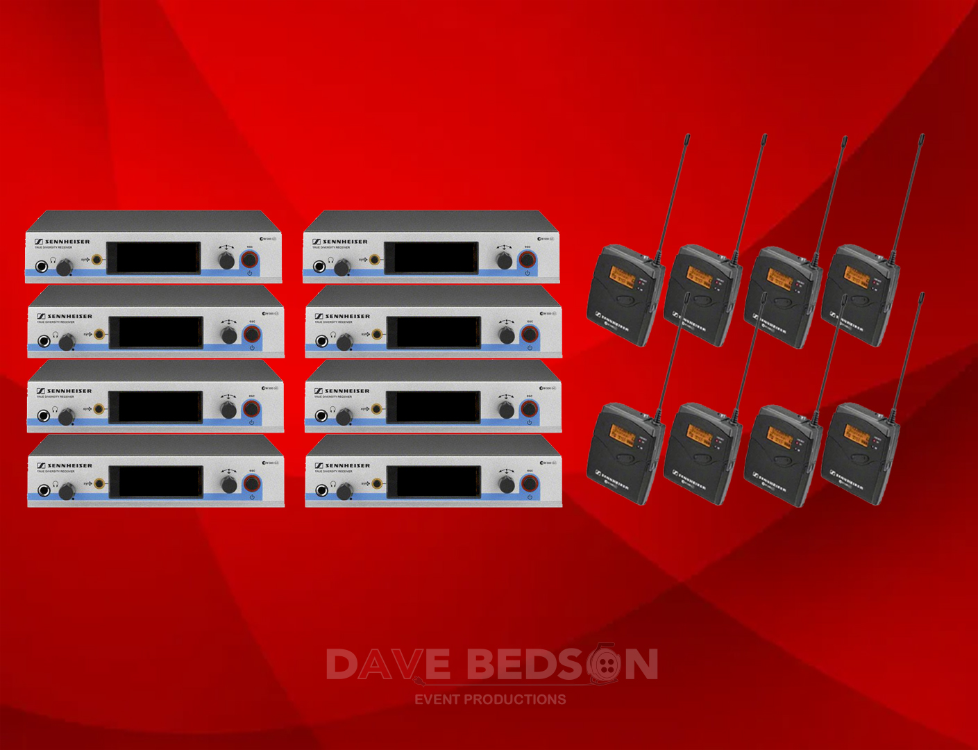 Sennheiser g3 8 x radio wireless mic 606-648mhz head lapel